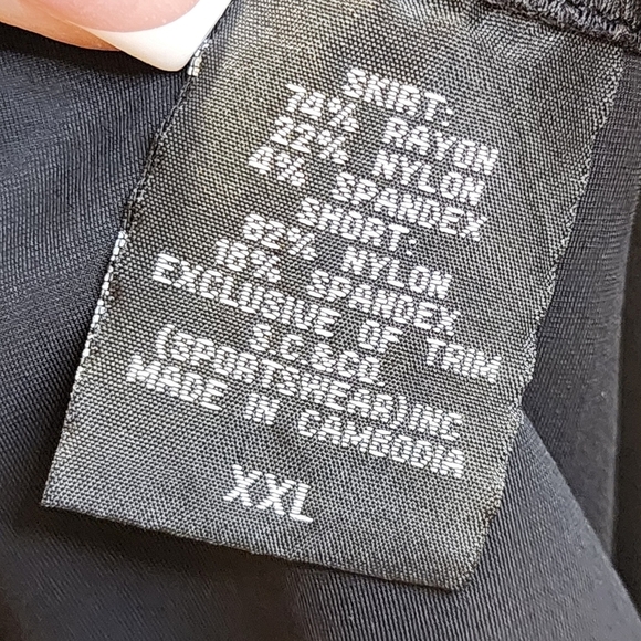 S.C. & CO. Flat Front Tummy Control mini skort size XXL - Picture 6 of 11